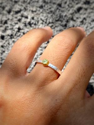 Gold Plated Crystal Dainty Ring - Image 3