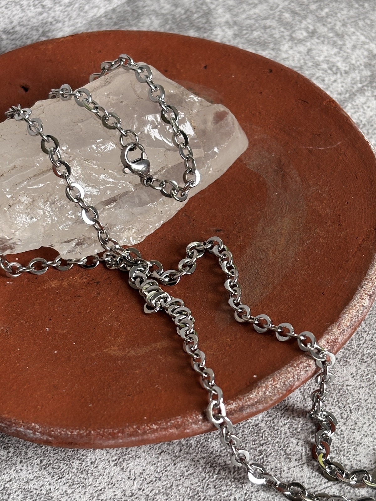 Nuri Titanium Box Chain necklace