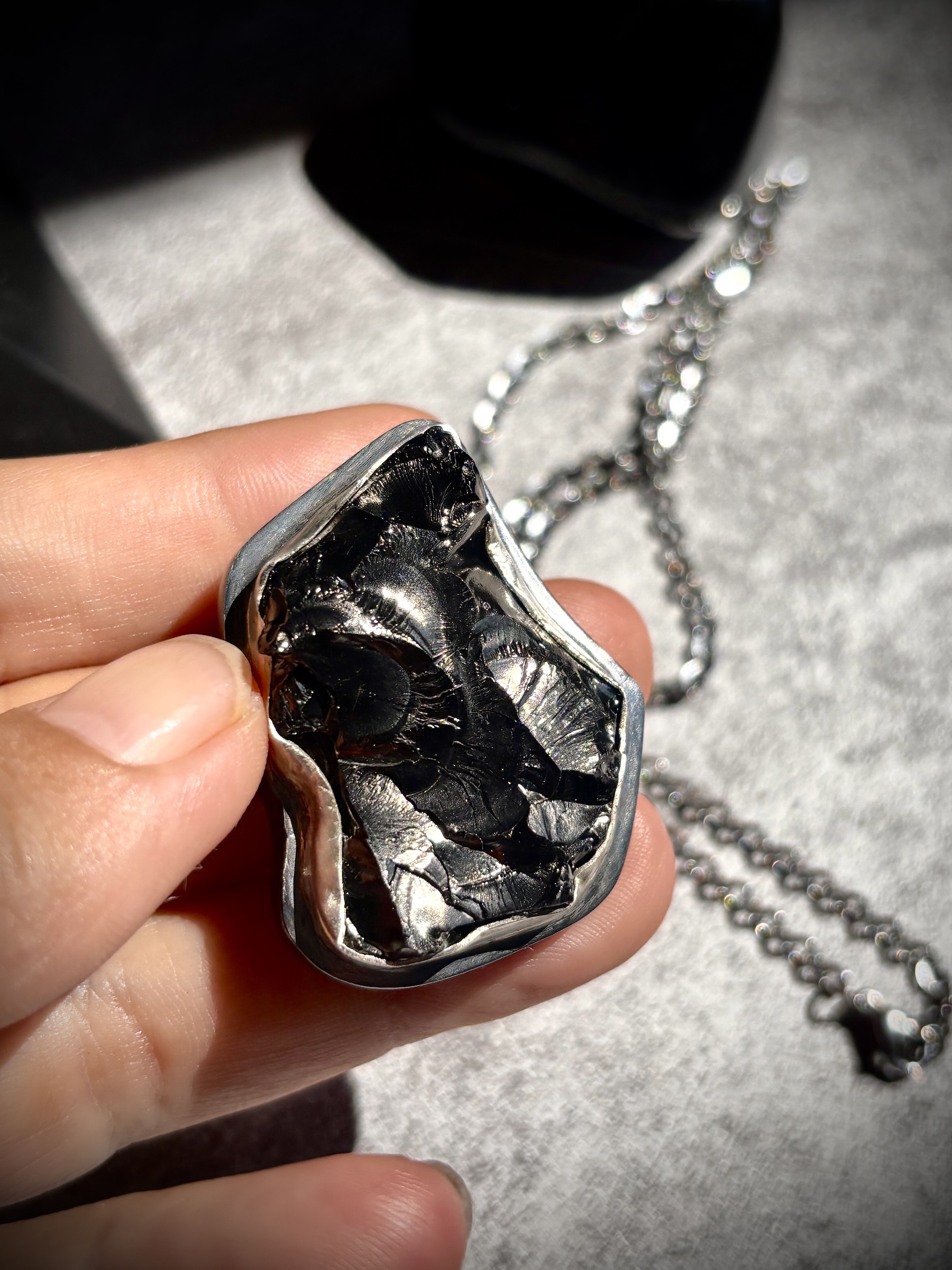 Midnight Halo - Shungite Pendant - Image 2