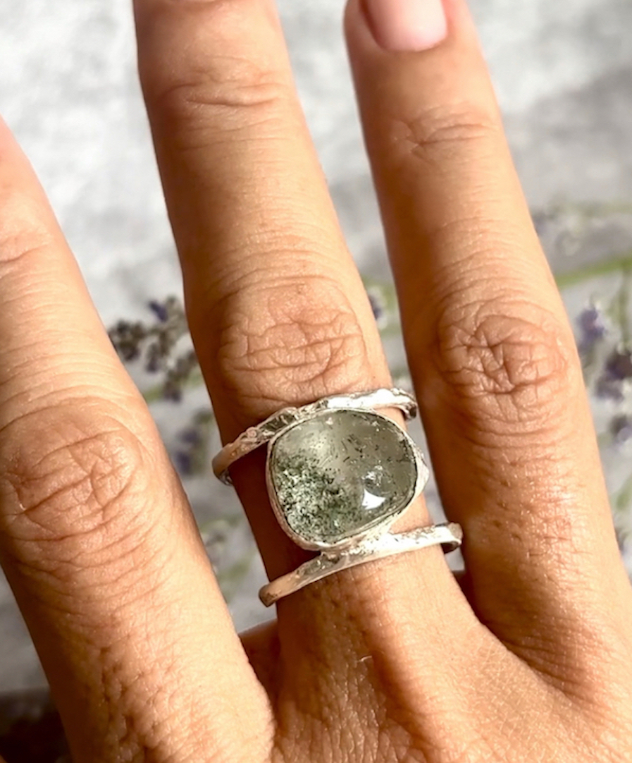 Forest Flow - Adjustable Garden Quartz Ring - Image 2